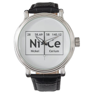 Montre Symbole de l'élément NiCe Chimie Tableau périodiqu