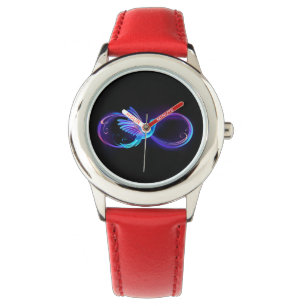 Montre Symbole de Neon Infinity par Glowing Hummingbird