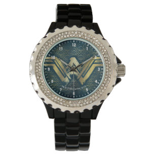Montre Symbole d'or brossé Wonder Woman