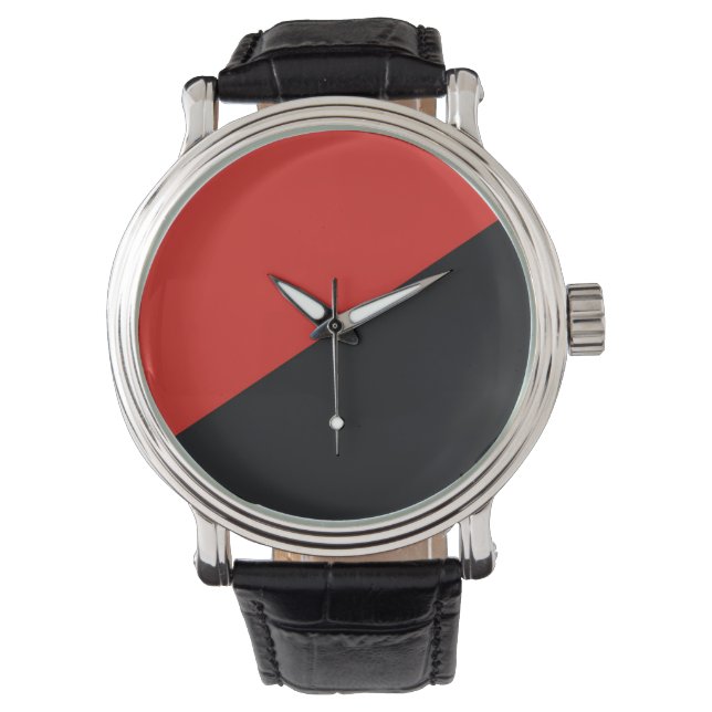Montre symbole du drapeau anarchique punk communisme soci (devant)