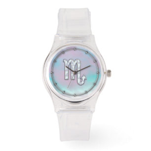 Montre Symbole du zodiaque Scorpion en décor de nacre