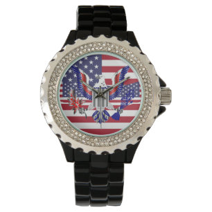 Montre Symbole et drapeau de l'aigle américain