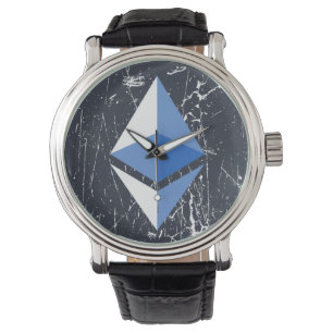 Montre symbole ethereum grunge crypto crypto monnaie arge