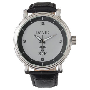 Montre Symbole Médicale RN personnalisé Infirmière Cad