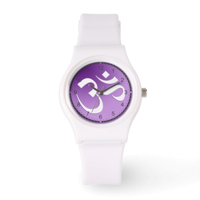 Montre Symbole Om pourpre (Recto)
