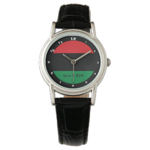 Montre Symbole panafricain du drapeau et de l'union / fan
