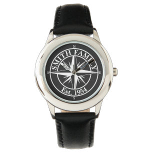 Montre Symbole personnalisable du monogramme étoile de la