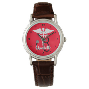 Montre Symbole personnel de Caduceus Médicale Personnali