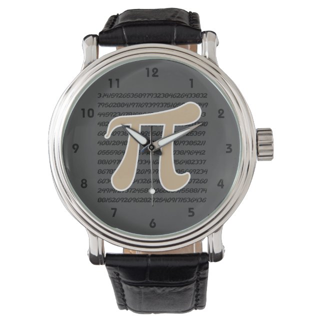 Montre Symbole Pi Brown Tan (devant)