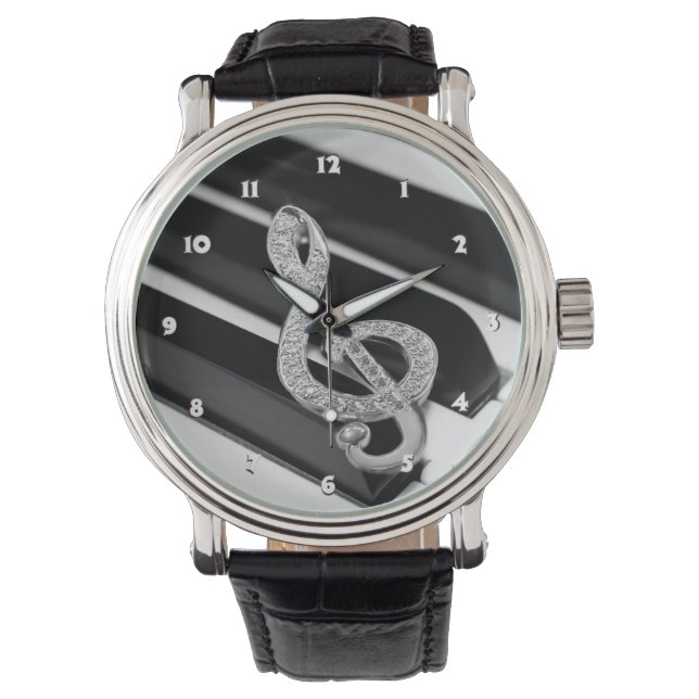 Montre Symbole Piano Gclef (devant)