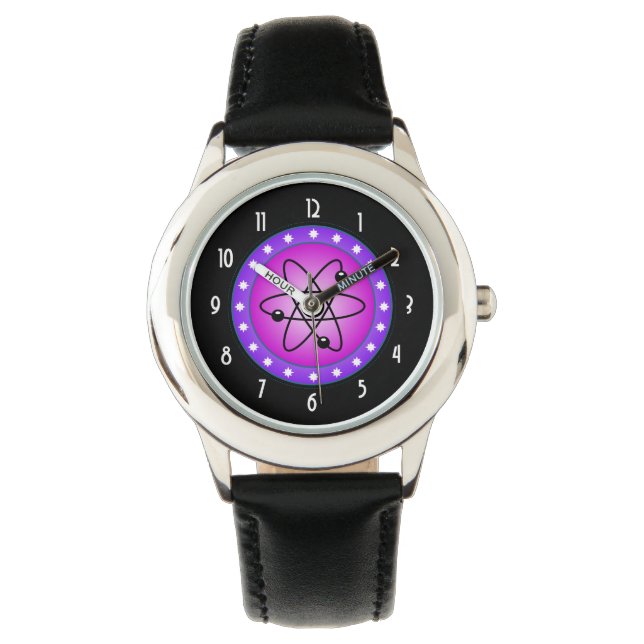 Montre Symbole scientifique sur un arrière - plan rose (devant)