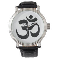 Symbole simple noir Om Yoga Méditation Zen