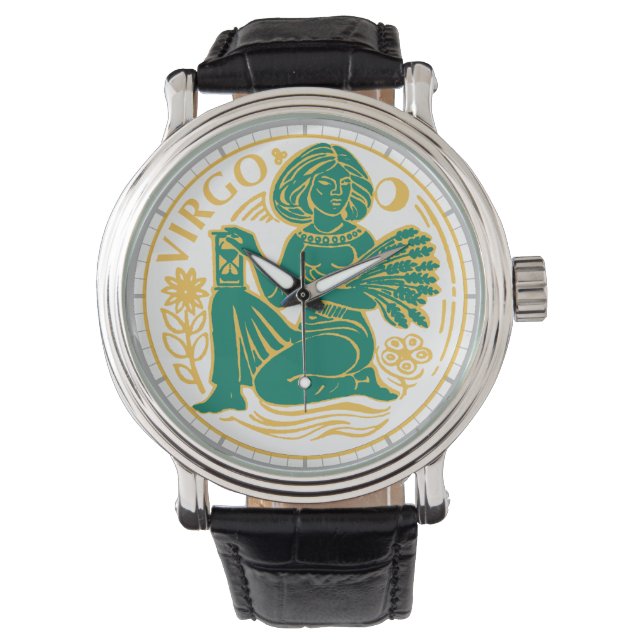 Montre Symbole Virgo du Zodiaque (devant)