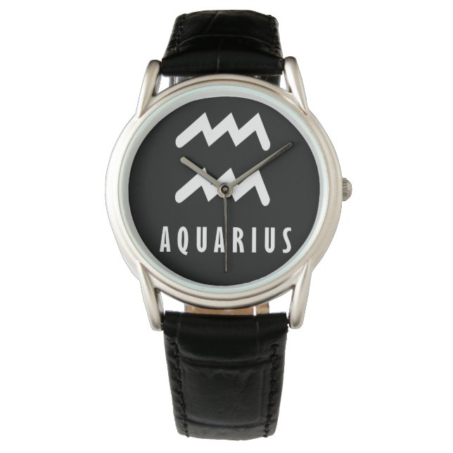 Montre Symbole zodiaque Aquarius (devant)