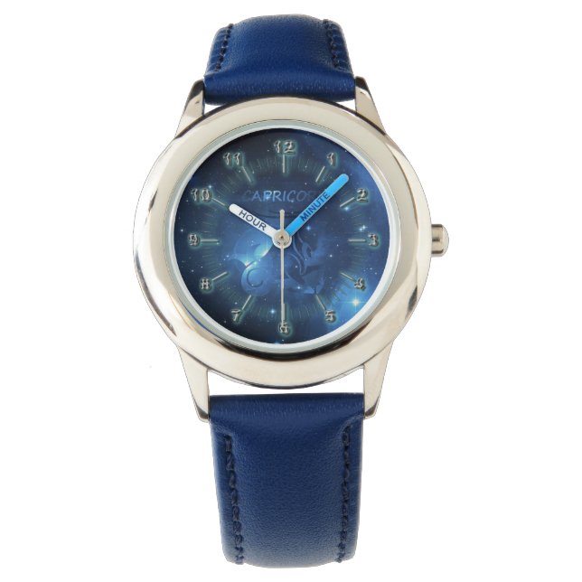Montre Symbole zodiaque de Capricorne (devant)