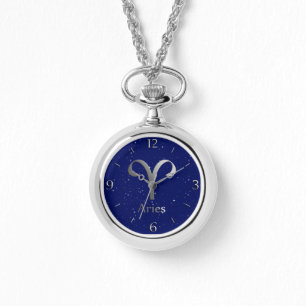 Montre Symbole zodiaque pour les baies sur le bleu profon