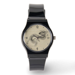 Montre Tableau original Dragon chinois Année Anniversaire