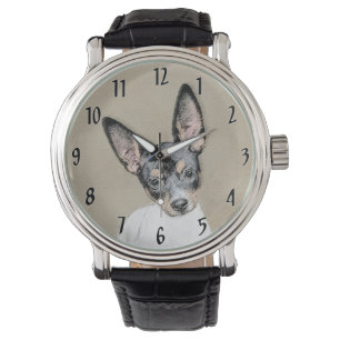 Montre Tableau Rat Terrier - Cute Original Chien Art