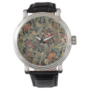 Montre Tapisserie florale riche Brocade Antique Classique
