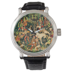 Montre Tapisseries Unicorn Classique médiéval défend la c