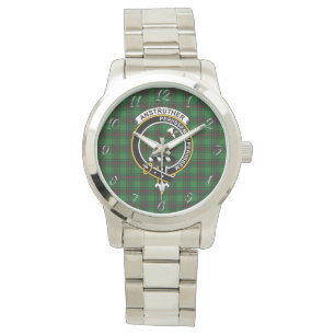 Montre Tartan de chasse classique de clan sans temps et d