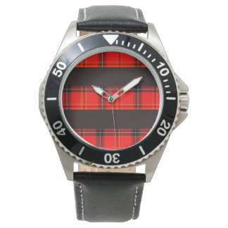 Montre Tartan rouge