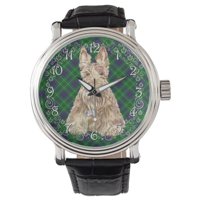 Montre Tartan Scottie Blé (devant)