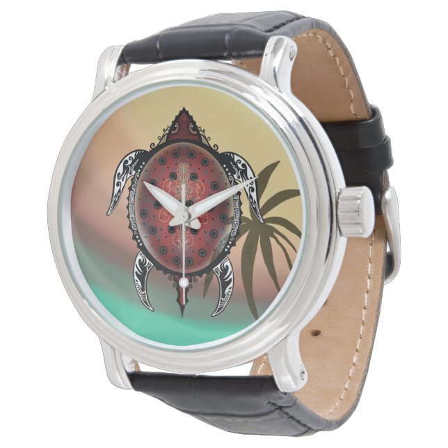 Montre Tatouage de Fantasy Turtle (Incliné)