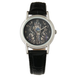 Montre Tatouage Main Noir Et Or