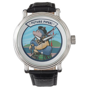 Montre Taupe de joueur de pipeau d'avenir de Kintyre