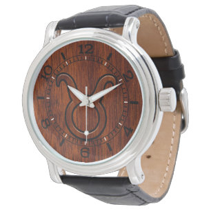 Montre Taurus Zodiac Connexion Mahogany Style Dial