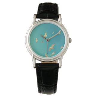 Montre Téléchargez votre photo, oiseaux dans le ciel, dam