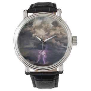 Montre Tempête d'éclairs nuageux