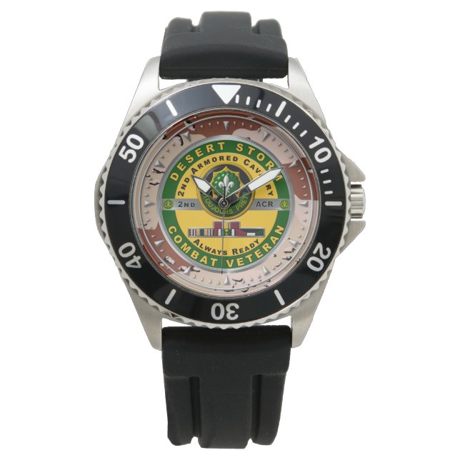 Montre Tempête du désert du 2e Régiment de cavalerie blin (devant)