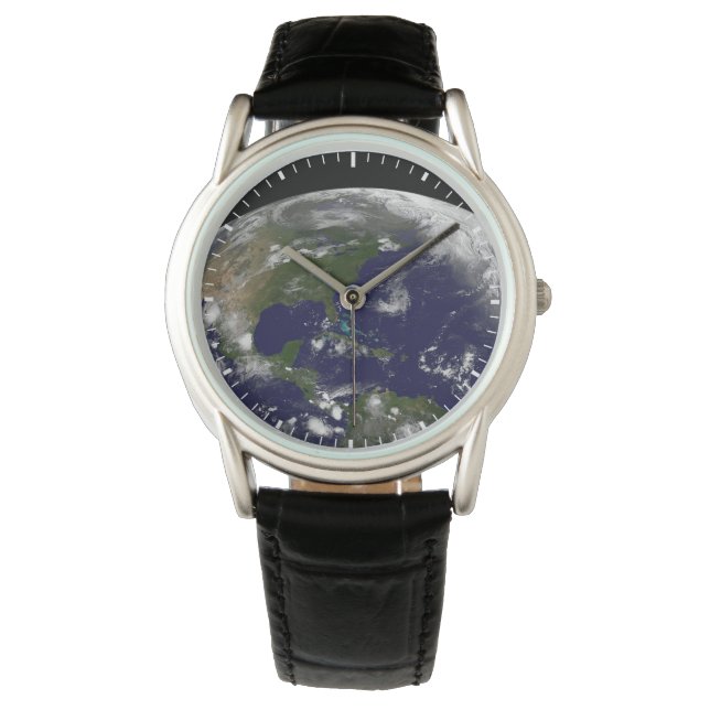 Montre Tempêtes Tropicales Sur La Planète Terre. (devant)