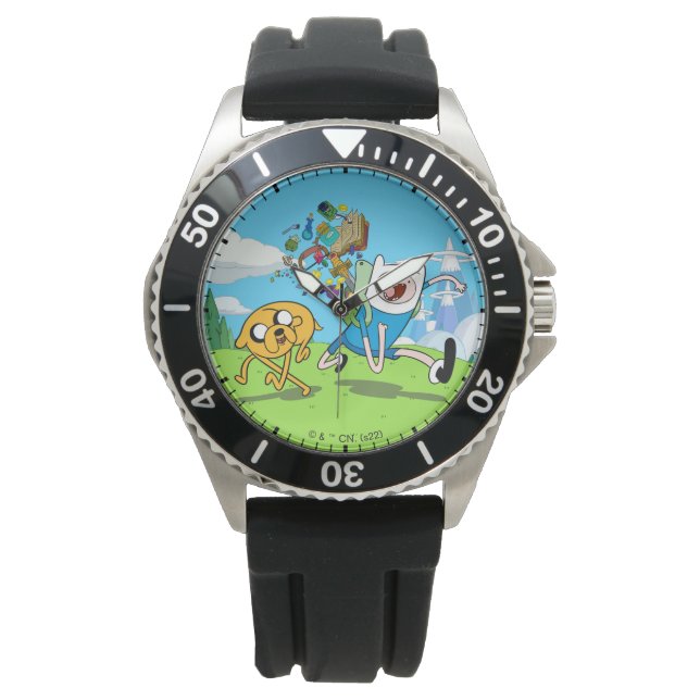 Montre Temps d'aventure | Sac à dos Finn's Adventure Gear (devant)
