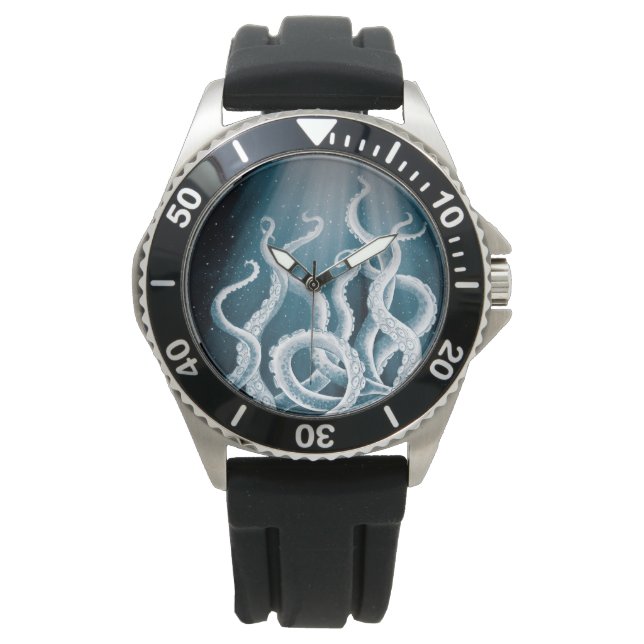 Montre Tentacles Galaxy Blue Moon Rays (devant)