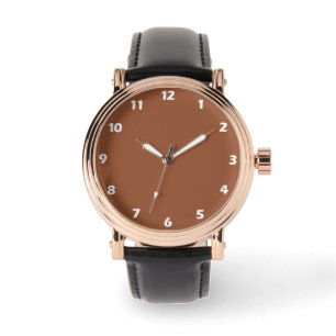 Montre Terracotta Burnt Orange couleur solide