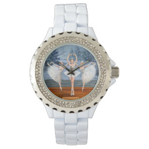 Montre Terre des ballerines de danse de neige