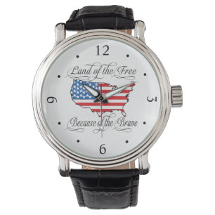 Montre Terre des Libres à cause du courageux patriotique 