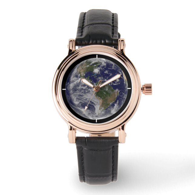 Montre Terre Pleine Avec L'Ouragan Irène Sur La Côte Est. (Recto)