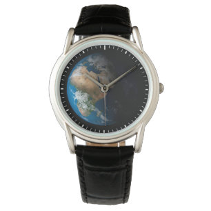 Montre Terre Pleine Montrant Des Nuages Simulés Sur L'Afr