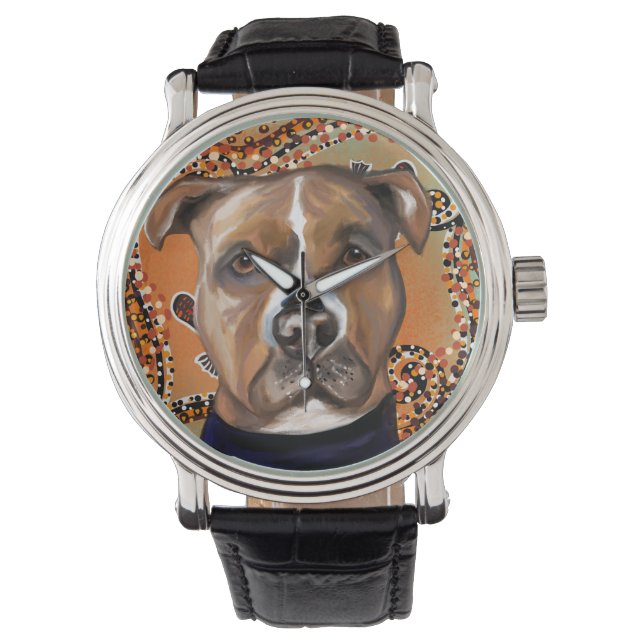 MONTRE TERRIER AMÉRICAIN DU STAFFORDSHIRE (devant)