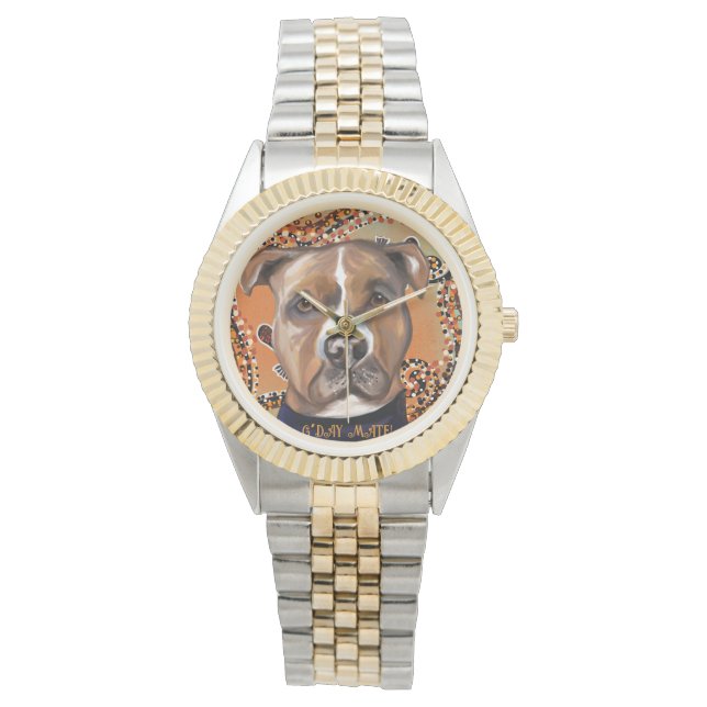 MONTRE TERRIER AMÉRICAIN DU STAFFORDSHIRE (devant)