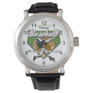 Montre Test maison personnalisé de base-ball