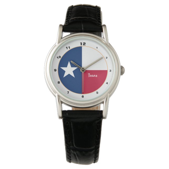 Montre Texas Flag & Texas fashion USA /design watch (devant)