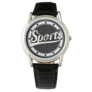 Montre Texte Design : SPORTS white + your own text & idea