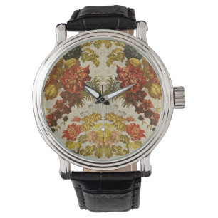 Montre Textile à motif floral extensible
