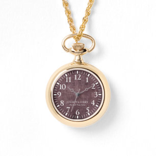 Montre Texture élégante et personnalisée de lin à vin vio