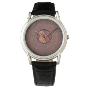 Montre Texture en cuir